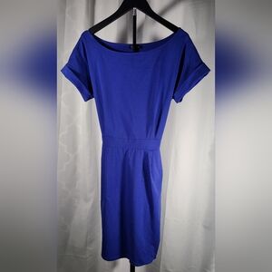Chic Royal Blue Midi Dress